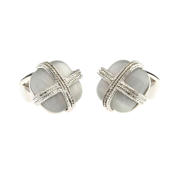 Cateye Glass Cufflinks