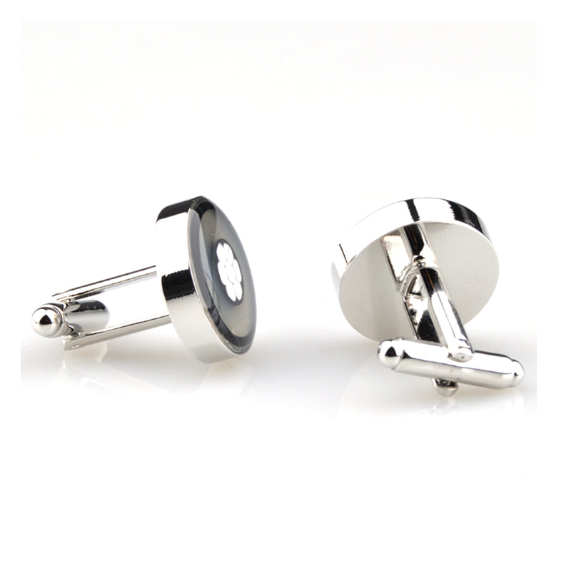 Enamel Dropping Glue Cufflinks