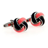 Laser Laser Chinese Knot Enamel Dropping Glue Cufflinks