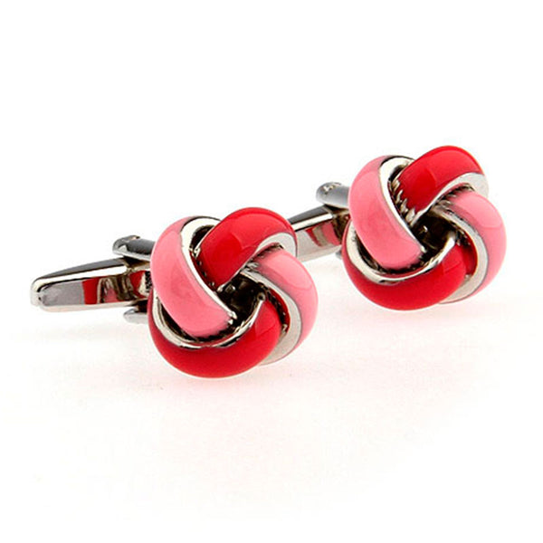 Laser Laser Chinese Knot Enamel Dropping Glue Cufflinks