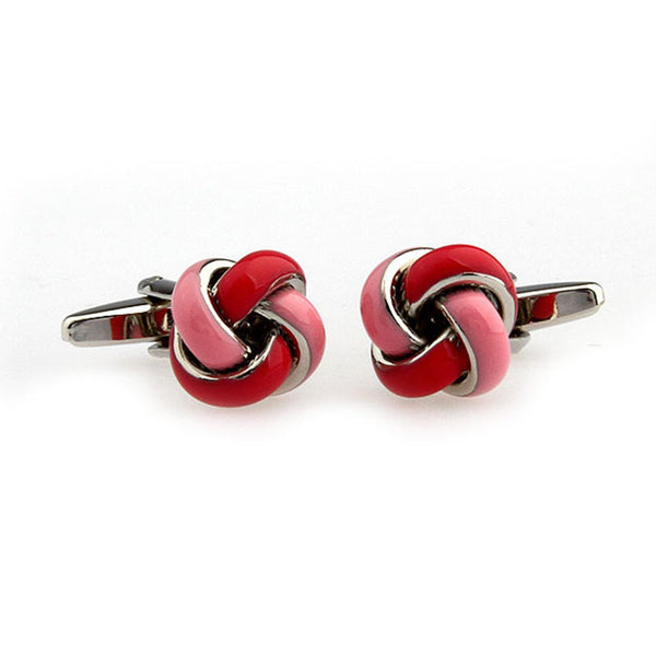 Laser Laser Chinese Knot Enamel Dropping Glue Cufflinks