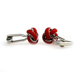 Laser Laser Chinese Knot Enamel Dropping Glue Cufflinks