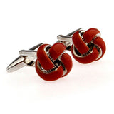 Laser Laser Chinese Knot Enamel Dropping Glue Cufflinks