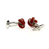 Laser Laser Chinese Knot Enamel Dropping Glue Cufflinks