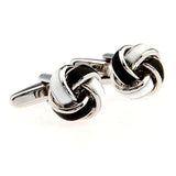 Laser Laser Chinese Knot Enamel Dropping Glue Cufflinks