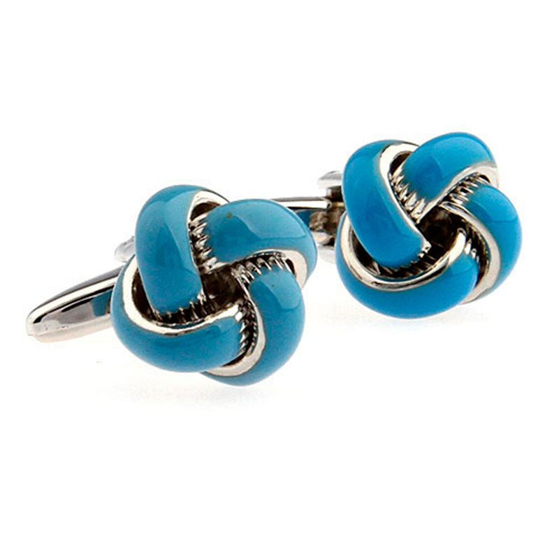 Laser Laser Chinese Knot Enamel Dropping Glue Cufflinks