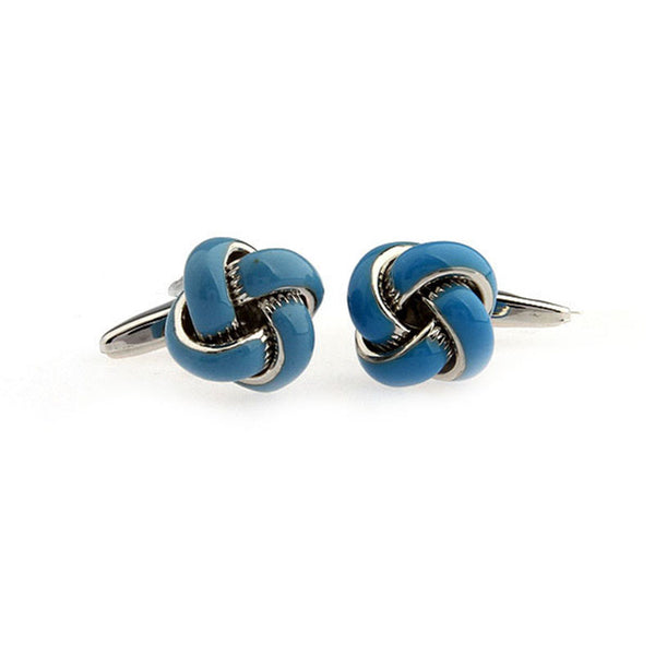 Laser Laser Chinese Knot Enamel Dropping Glue Cufflinks