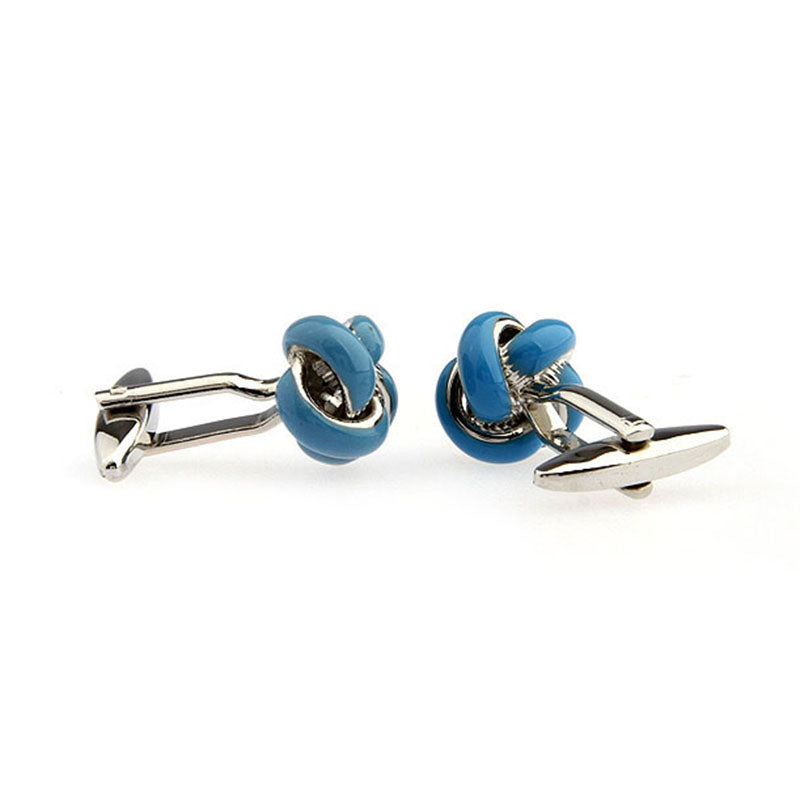 Laser Laser Chinese Knot Enamel Dropping Glue Cufflinks