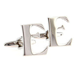 Number Letter Plain Colour Metal Cufflinks