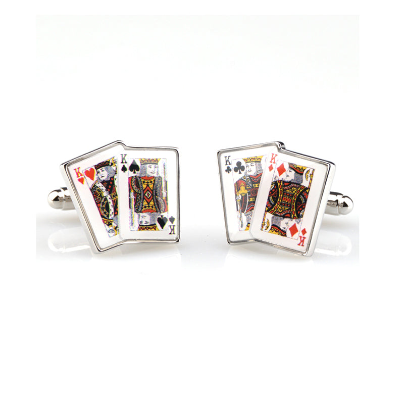 Movies Gambling Enamel Dropping Glue Cufflinks