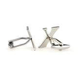 Number Letter Plain Colour Metal Cufflinks