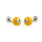 Sports Technology Grease Baking Paint Cufflinks