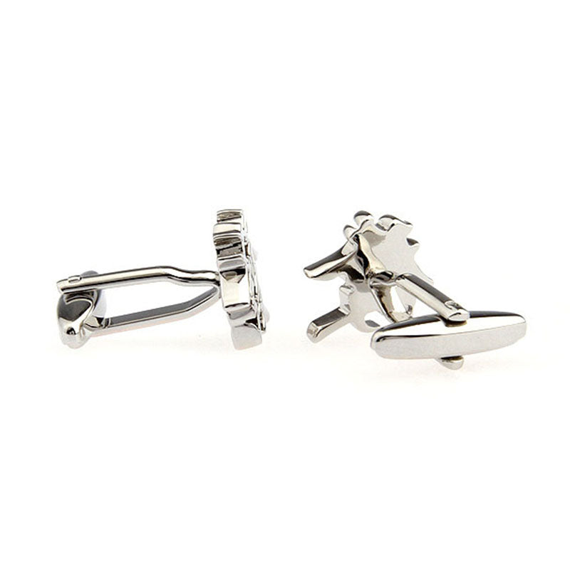 Plain Colour Metal Cufflinks