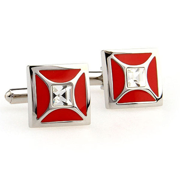 Crystal Zircon Cufflinks