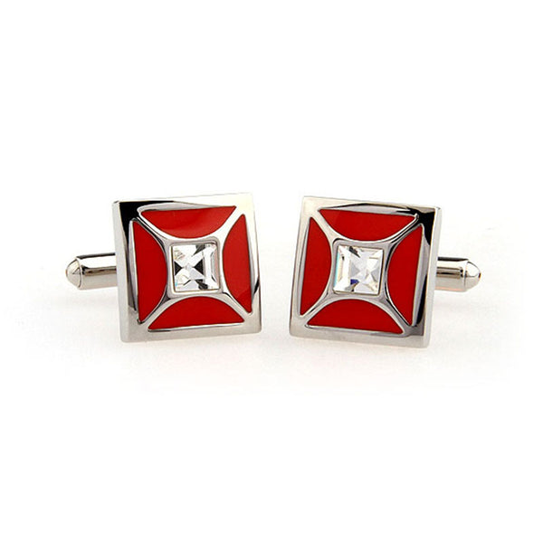 Crystal Zircon Cufflinks