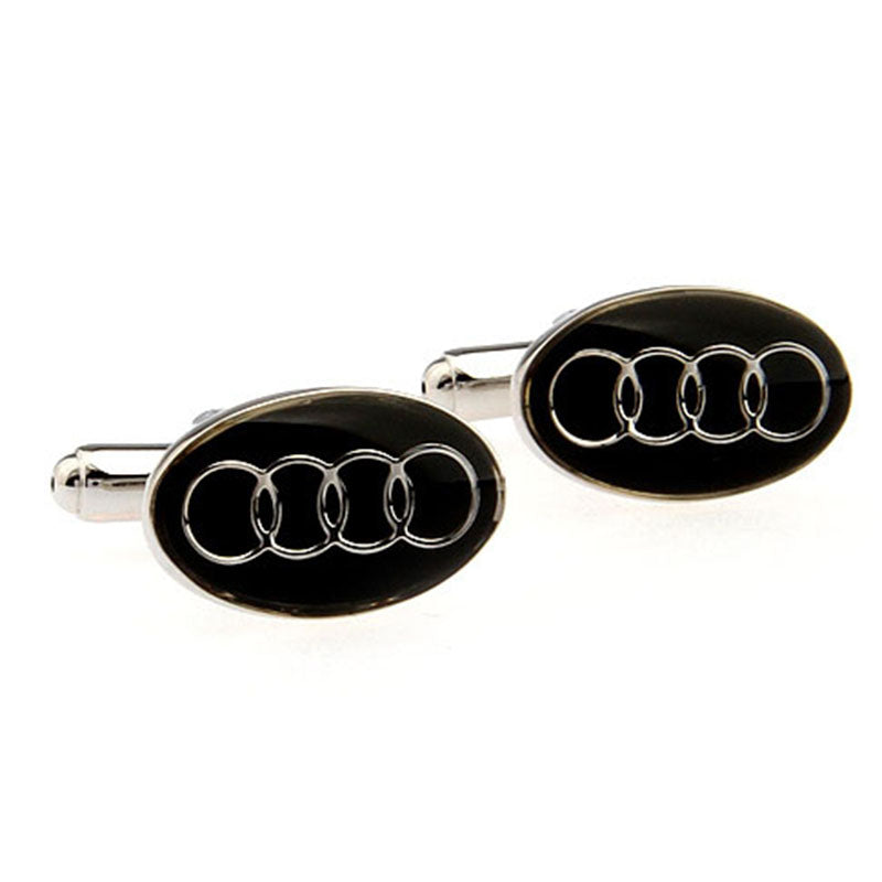 Car Logo Traffic Enamel Dropping Glue Cufflinks