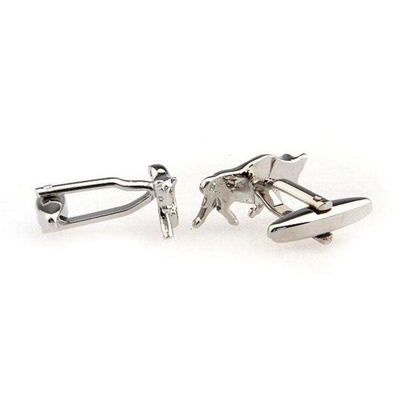 Animals Plants Plain Colour Metal Cufflinks