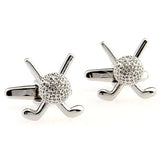 Sports Technology Plain Colour Metal Cufflinks