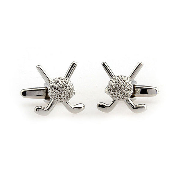 Sports Technology Plain Colour Metal Cufflinks