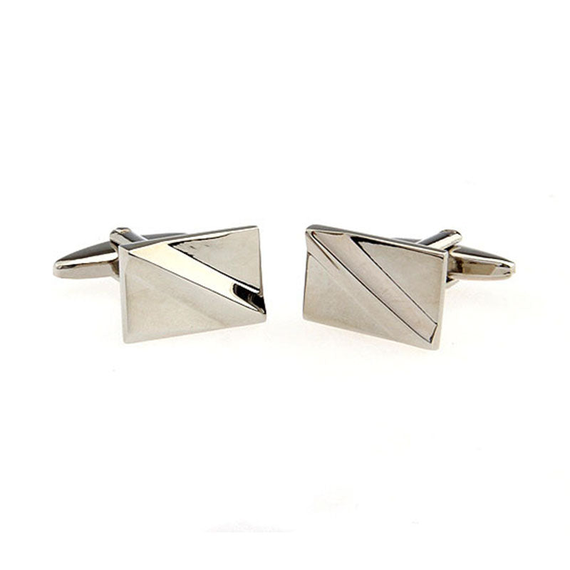 Plain Colour Metal Cufflinks