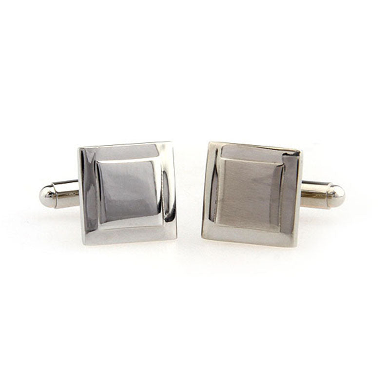 Plain Colour Metal Cufflinks