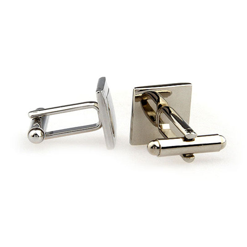 Plain Colour Metal Cufflinks