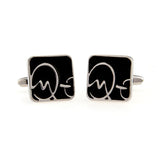 Enamel Dropping Glue Cufflinks