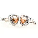 Crystal Zircon Cufflinks