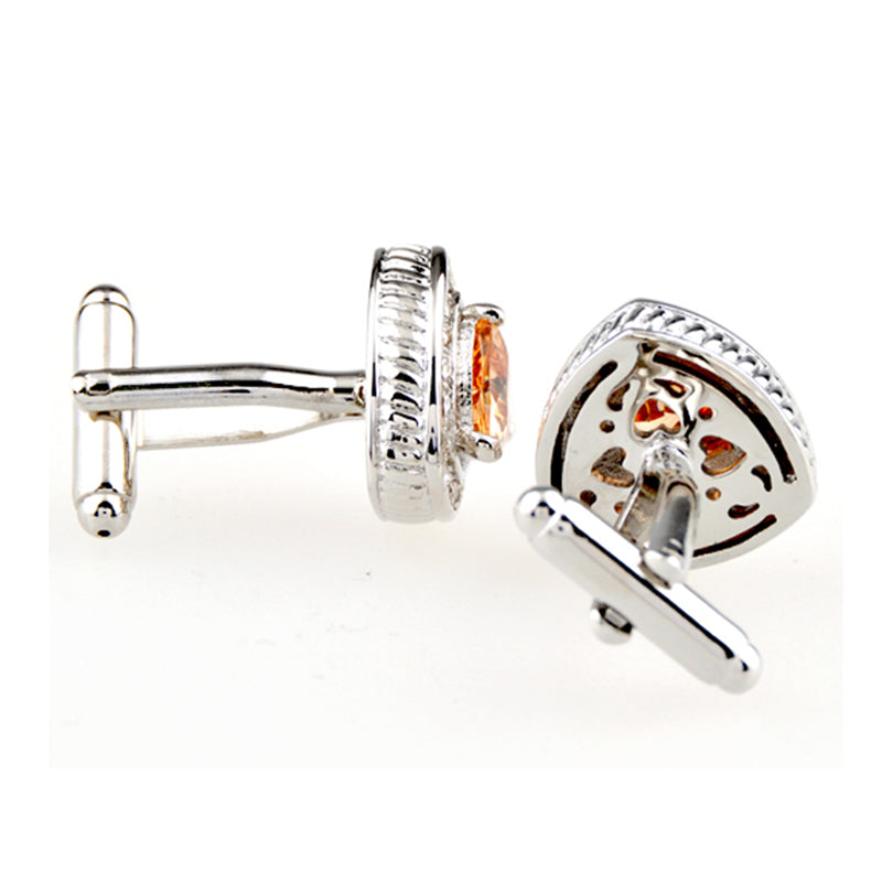 Crystal Zircon Cufflinks