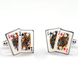 Movies Gambling Enamel Dropping Glue Cufflinks