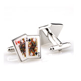 Movies Gambling Enamel Dropping Glue Cufflinks