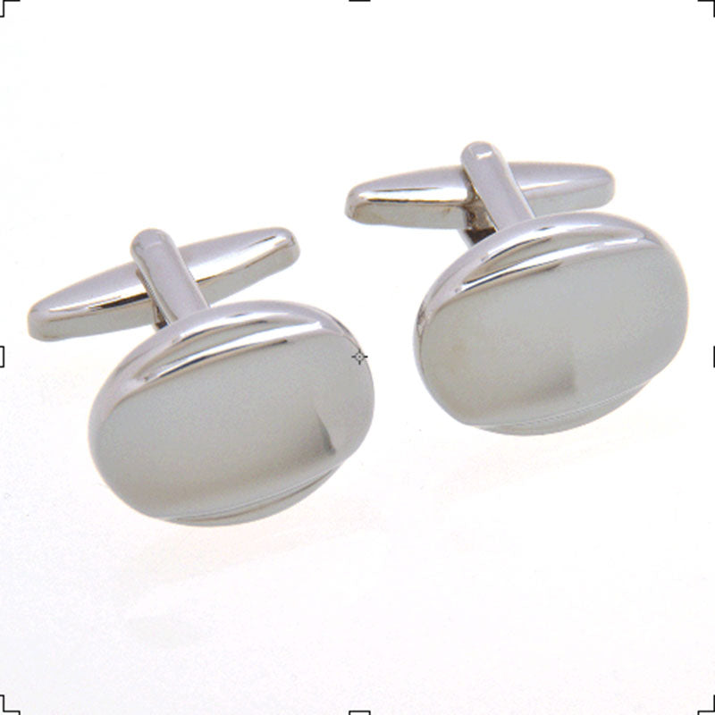 Plain Colour Metal Cufflinks