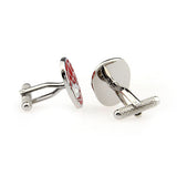 Interesting Skull Enamel Dropping Glue Cufflinks