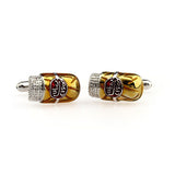 Interesting Skull Enamel Dropping Glue Cufflinks