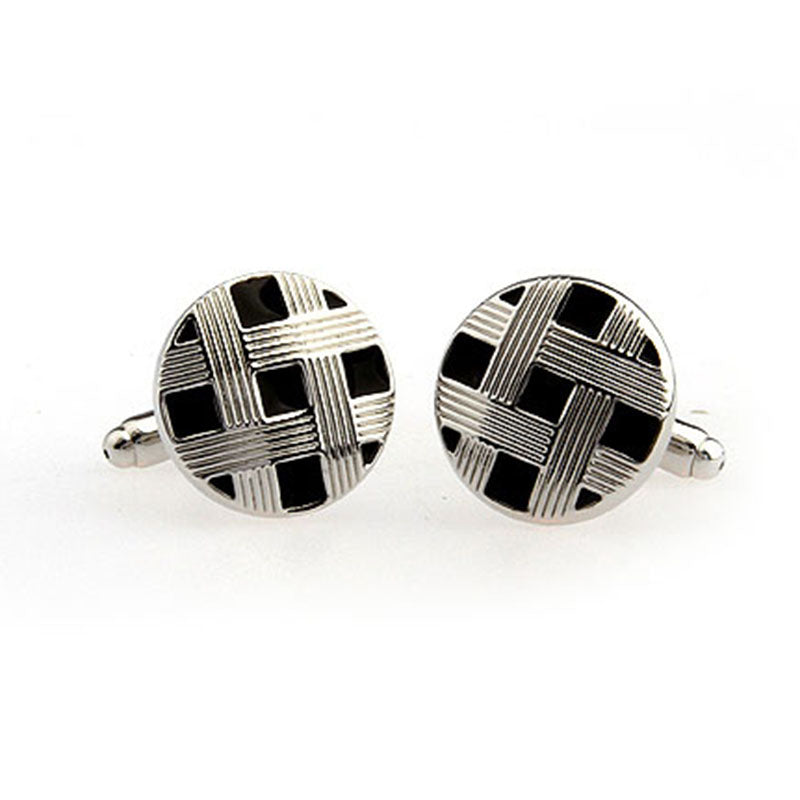 Enamel Dropping Glue Cufflinks