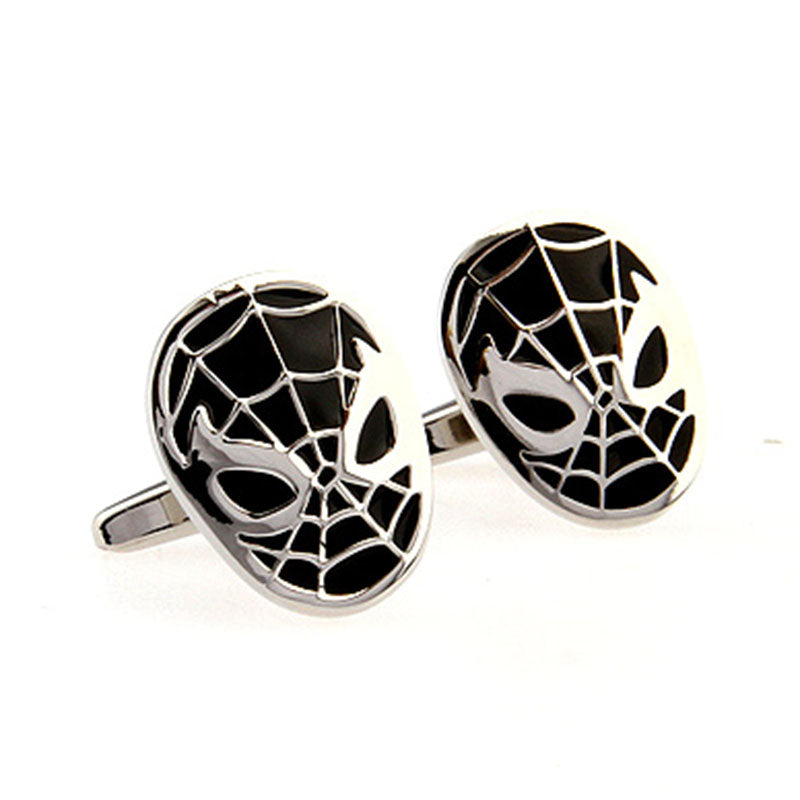 Interesting Skull Enamel Dropping Glue Cufflinks