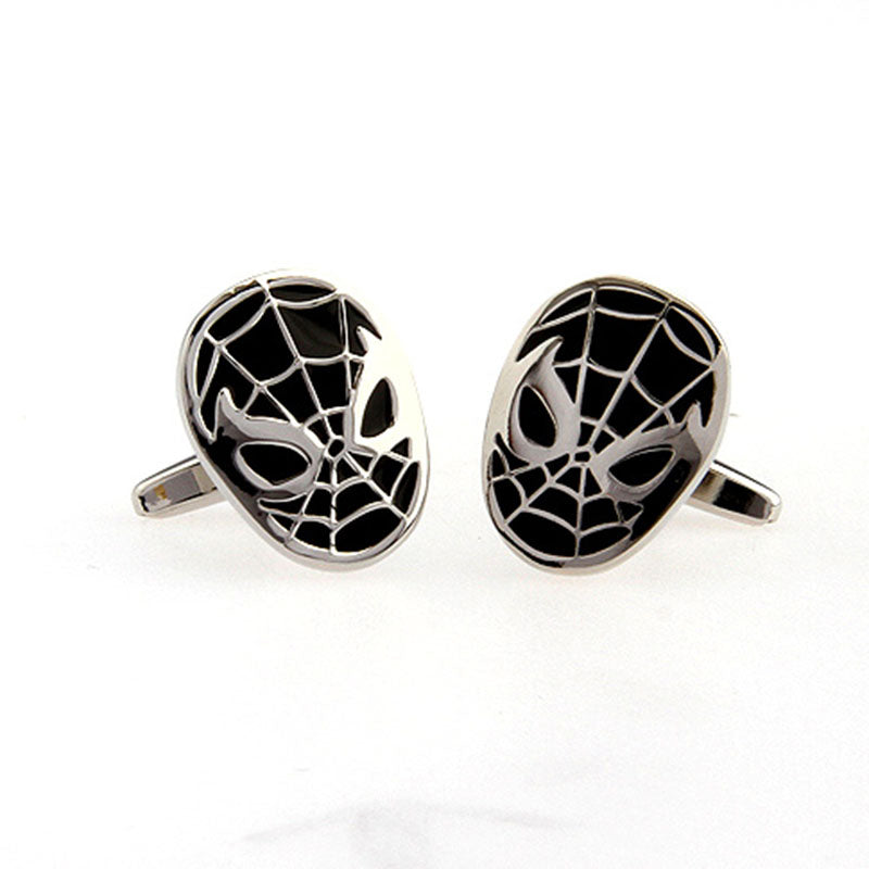 Interesting Skull Enamel Dropping Glue Cufflinks