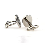 Interesting Skull Enamel Dropping Glue Cufflinks