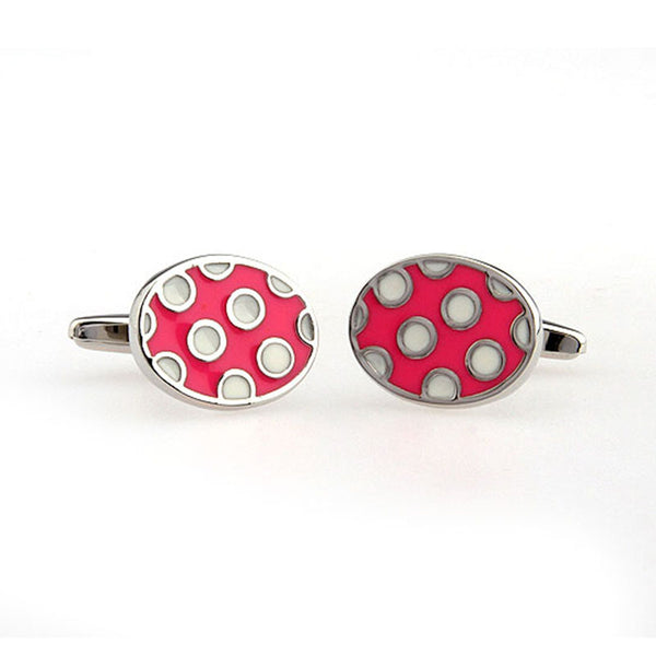 Enamel Dropping Glue Cufflinks