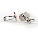 Enamel Dropping Glue Cufflinks