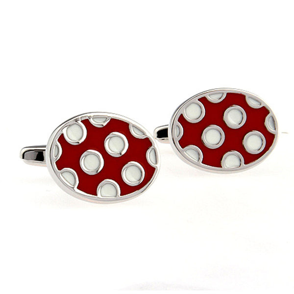 Enamel Dropping Glue Cufflinks