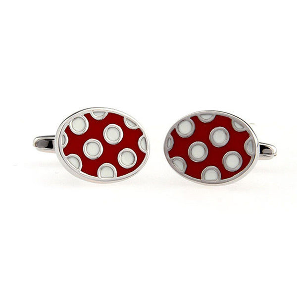 Enamel Dropping Glue Cufflinks