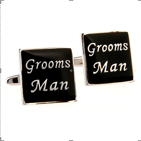 Festivals Wedding Reception Enamel Dropping Glue Cufflinks