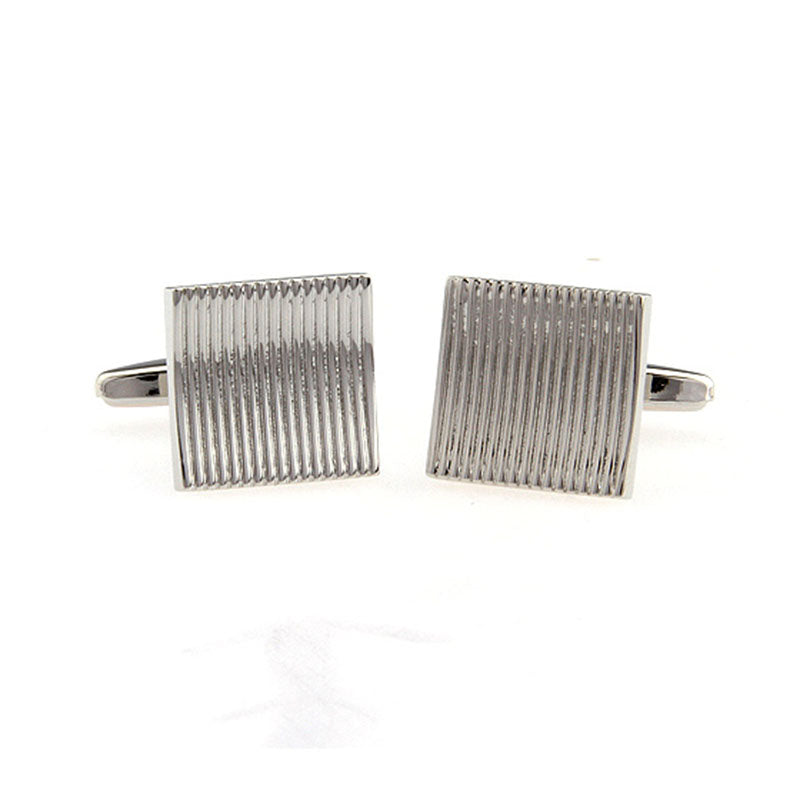 Plain Colour Metal Cufflinks