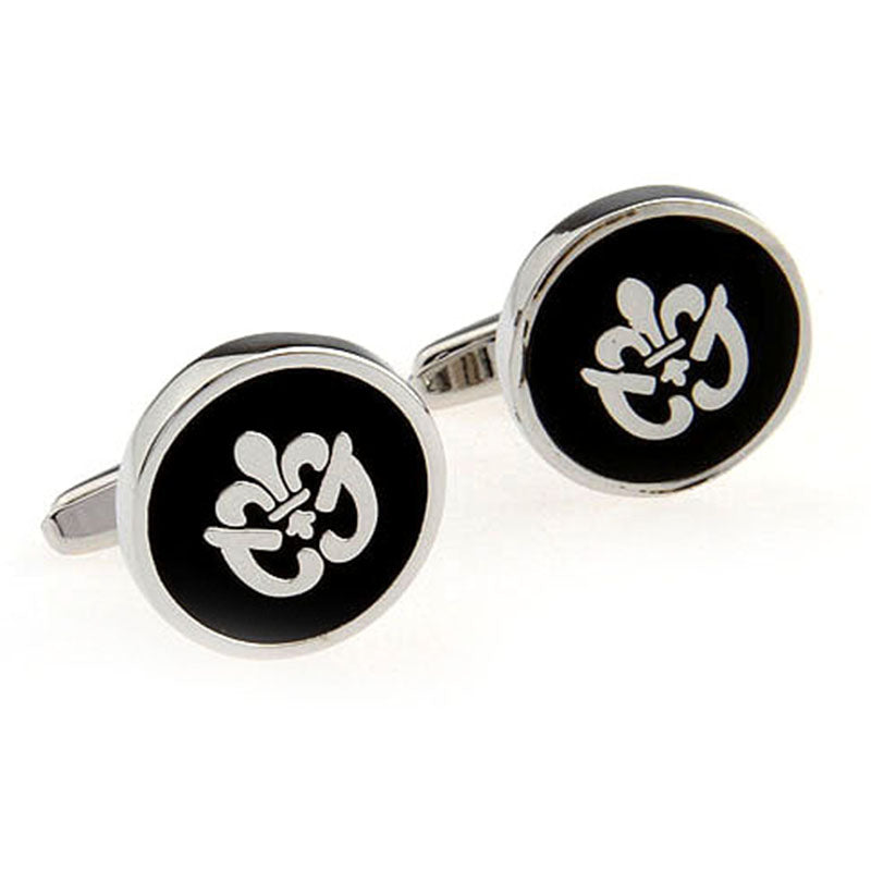 Enamel Dropping Glue Cufflinks