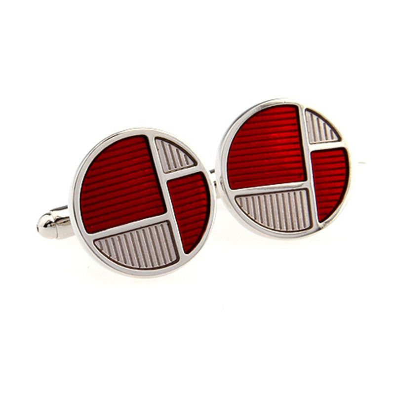 Enamel Dropping Glue Cufflinks