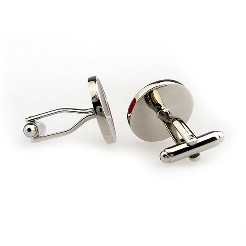 Enamel Dropping Glue Cufflinks