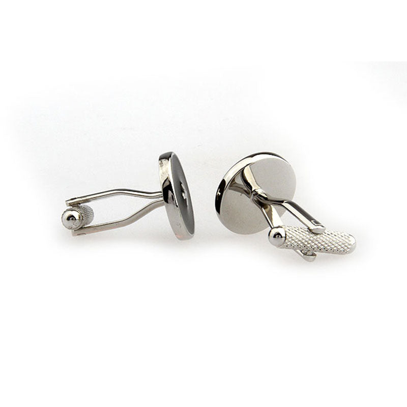 Enamel Dropping Glue Cufflinks