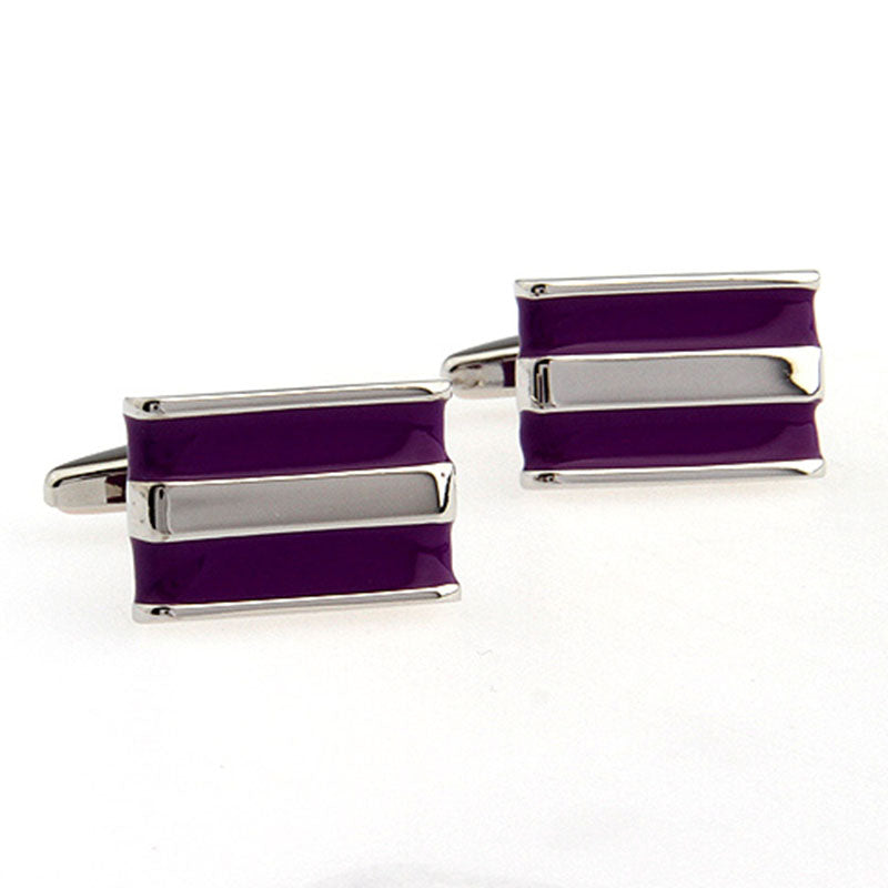 Enamel Dropping Glue Cufflinks