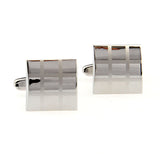 Laser Laser Chinese Knot Plain Colour Metal Cufflinks